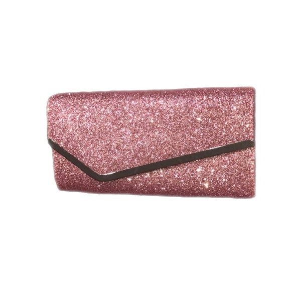 Handbags - Le Chateau Pink Glitter Purse